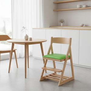 เก้าอี้เรียนรู้ทำจากไม้ขายส่งจากโรงงาน เก้าอี้ทานข้าวปรับระดับได้พนักพิงสูงพร้อมที่วางแขน - Product Image 6