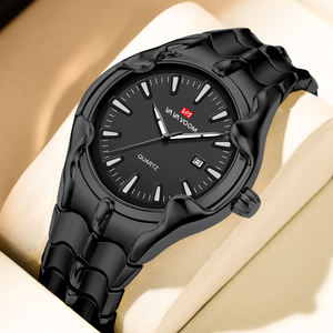 VAVA VOOM 2399 Nouvelle montre pour homme, montre à quartz haut de gamme, calendrier, étanche, personnalisée, décontractée, noire, personnalité unique, logo de marque - Product Image 1