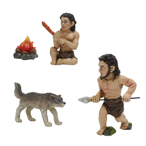 Adornos de micropaisaje que simulan personas primitivas en la antigüedad, macetas con figuras de hombre salvaje, suculentas de resina para jardín. - Product Image 5