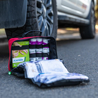 OP Soft Pack Trousse de premiers soins pour voiture Trousse médicale d'urgence compacte pour la sécurité routière et les voyages