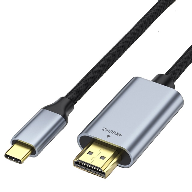 USB C for HDMI Cable 6ft (4K60Hz) for Projector Home Office Audio Video HDTV Camera Compatible with USB C Devices