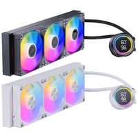 Refroidisseur liquide pour processeur SNOWMAN KM360 AIO 360 mm avec écran numérique 2100 tr/min, refroidissement par eau pour PC de jeu LGA1700 AM5