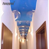 Film PVC effet miroir pour décoration de plafond, pour piscine, plafond tendu brillant
