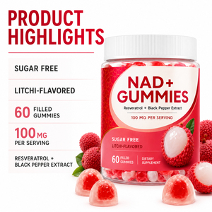 Suplemento Premium de Nicotinamida Liposomal para Adultos Activos, 1000mg 1500mg, Resveratrol Antioxidante, Sin Lácteos, Gomitas de 60 Unidades - Product Image 3