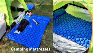 TPU <strong>Single</strong> <strong>Inflatable</strong> Camping <strong>Mattress</strong> with Pillow Built-in Pump Lightweight &amp; Portable for Hiking - Product Image 3