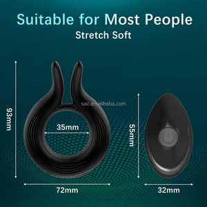 Sacknove Mannelijke Siliconen 10 Frequentie Magnetische Usb Grote Penis Ring Masturbatie Ladyboy Seksspeeltje Konijn Haan Trillende Haan Ring - Product Image 4