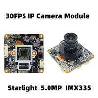 Modul Kamera Jaringan IP 5MP Lensa 2.8MM IMX335 SSC30KQ Webcam CCTV 12V Kabel LAN untuk Kamera Balap RC FPV Robot Vision Kamera HD