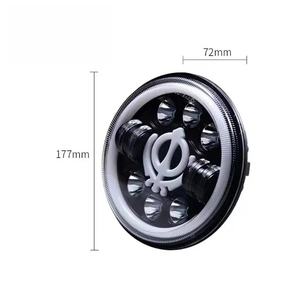 Faro LED de 24V 75W 10000 Lúmenes 6000K, Impermeable IP68, Luz Alta/Baja, Anillo Halo, Ojo de Ángel, Actualización para Ranger - Product Image 5