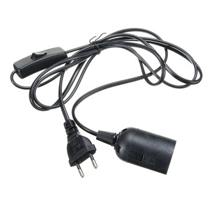 Support de base de lampe E26 E27 suspendu pour luminaire LED adaptateur de cordon de prise d'ampoule avec interrupteur et câble d'alimentation de 1.8m - Product Image 2