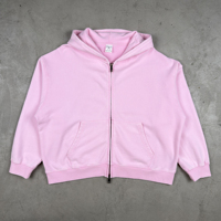 Sweat-shirt zippé décontracté pour homme, style américain, couleur unie, en coton, coupe ample, avec logo personnalisé, nouvelle collection hiver 2026