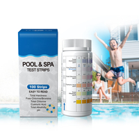 Tiras Reactivas para Piscinas en Oferta, Kit de Prueba de Agua de 7 Parámetros, Cloro, Equipo de Juego Acuático, Prueba de Agua de Piscina