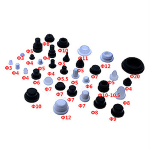 Standaard & Aangepaste 10Mm 20Mm Zwarte <span class=keywords><strong>Rubber</strong></span> Siliconen Nitril Epdm Ronde Fles Wijn Auto Stop Voor Schommelstoel - Product Image 2