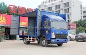 Sino℃ howo 5ton 7ton 10ton 12ton 14ton perto mini caminhão cargo van para entrega