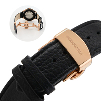 Montre de luxe haut de gamme pour homme, automatique, squelette, mécanique, résistante à l'eau, en acier inoxydable et cuir, avec aiguilles, pour affaires et mode
