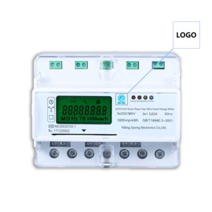 Hoge Nauwkeurigheid Din Rail Driefasige Slimme Energiemeter Prepaid Elektriciteitsstroommeters Ic Kaart Hoge Precisie Energiekosten Meter - Product Image 1
