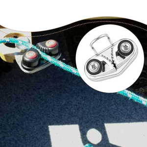 ตัวล็อคเชือกสแตนเลส ตัวล็อคแบบแคม ตัวล็อคสำหรับเรือ ลูกปืน รับน้ำหนักได้มาก ป้องกันสนิม วงแหวนนำทาง อุปกรณ์พิลาทิส - Product Image 4