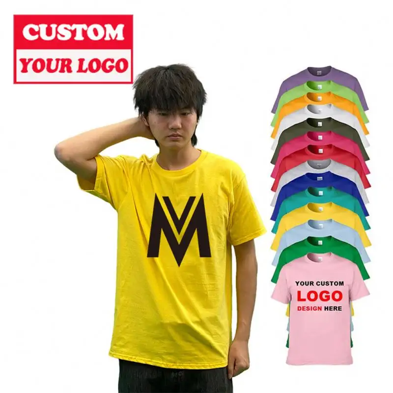 High Quality New Style Screen Embroidery Design My Own T Shirt Brand Logo Personalised T Shirt Transfers Tops & Shirts