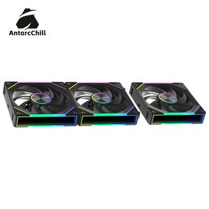 Ventilateur AntarcChill noir sans outil, à raccordement en série, pour centre de ventilateur, CD, Halo, rétroviseur latéral, à haut débit d'air, faible bruit, avec roulement hydraulique - Product Image 2