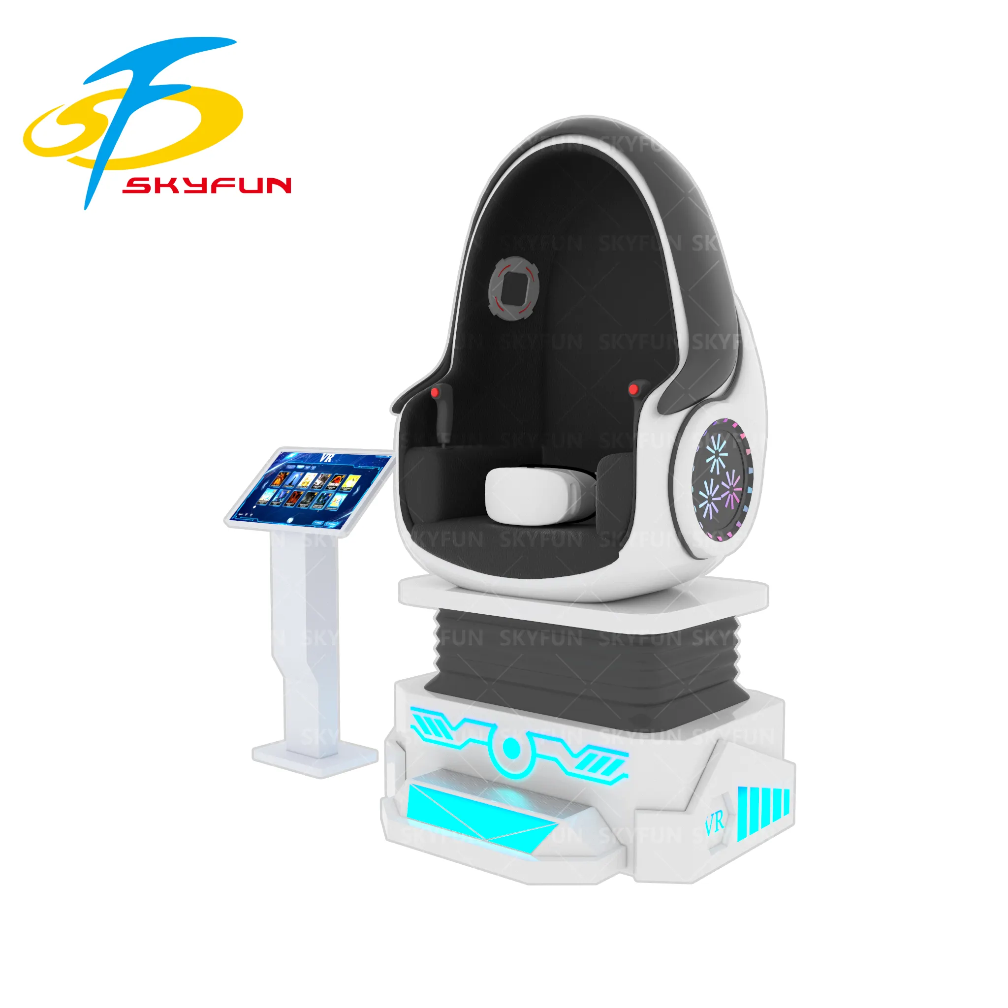 single seat egg chair 9d vr cinema customized shape egg cinema 9d theater for all ages