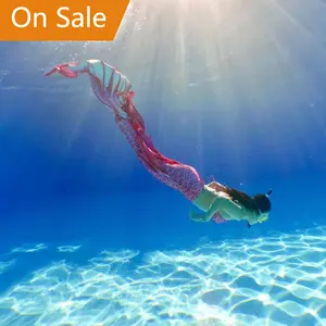 Aletas de natación directas de fábrica con traje de baño de cola de piel de sirena de talla grande de secado rápido e impermeable <span class=keywords><strong>para</strong></span> curso SSI - Product Image 4