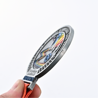 Fabrication sur mesure de médailles sportives en alliage de zinc or, argent, bronze, 3D, pour la course, la natation, le cyclisme, récompenses de finisseur, vente en gros