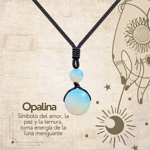 14mm ciondolo con sfera opale in pietra naturale bella collana con ciondolo in opale Fine - Product Image 2