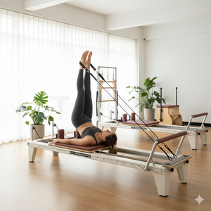 Tmax Vente directe d'usine Utilisation commerciale Couleur blanche Appareil de <span class=keywords><strong>Pilates</strong></span> Reformer en aluminium pour studio et salle de sport - Product Image 1