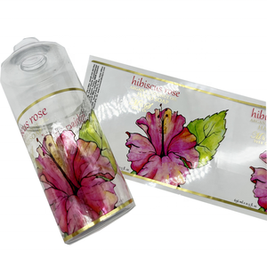 Étiquettes de bouteilles de shampoing cosmétiques imperméables en vinyle transparent - Product Image 5