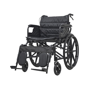 Fauteuil roulant manuel de grande taille, pliable, portable, élargi pour les personnes âgées et les utilisateurs en surpoids - Product Image 4