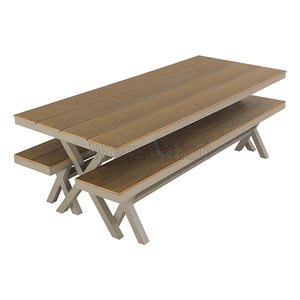 Meubles en bois <span class=keywords><strong>de</strong></span> Patio Offre Spéciale cadre à <span class=keywords><strong>vis</strong></span> en acier inoxydable 304 <span class=keywords><strong>jardin</strong></span> extérieur parc banc en bois Long chaise - Product Image 4