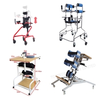 Andador de pie plegable, ajustable en altura, ligero, con ruedas, para hemipléjicos, parapléjicos y usuarios con parálisis cerebral.