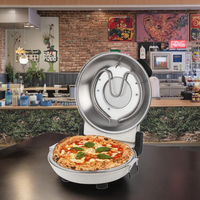 Four à pizza électrique de 12 pouces pour usage domestique, avec fonction de contrôle de la température et plaque en pierre, vente chaude