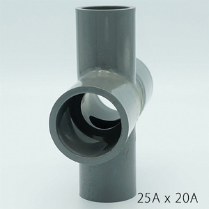 Conector de PVC de cuatro vías Kansaikako para tratamiento de agua, varias variaciones, 25Ax20A, tipo cruzado, fabricado en Japón, KJ-026-027 - Product Image 3