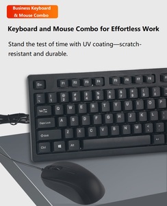 USB <strong>Wired</strong> Gaming <strong>Keyboard</strong> and Mouse Set 104-Key Slim Optical Ergonomic Design in Stock for Laptop Computer Application - Product Image 4