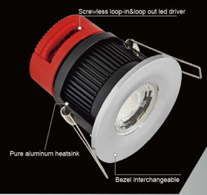 3 Zoll Einbau-Potlight Feuerfeste LED-Downlights 3CCT Farbwechsel Dimmbar <span class=keywords><strong>IP65</strong></span> Zertifiziert Einbau-Innenbeleuchtung für Decken - Product Image 5