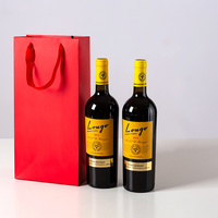 Sac à vin en papier kraft réutilisable, nouveau design, prix bas, vente flash