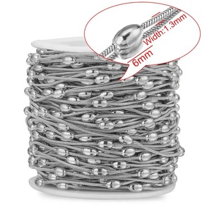 Wholesale 18K Gold PVD Plated Round Bead Snake <b>Chain</b> | Vacuum Electroplated Snake <b>Chain</b> for Necklace - Product Image 6