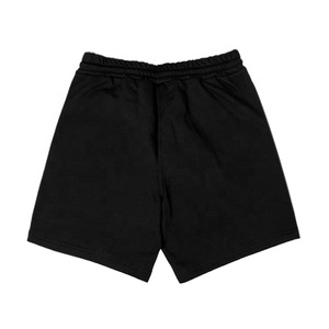 Sıcak satış yaz serigrafi özel logo ağır spor Jogger erkekler için rahat tarzı siyah şort - Product Image 2