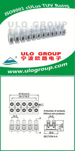 NO1 din rail d'alimentation par le bornier Chine fabricant-ULO Group 028 - Product Image 2