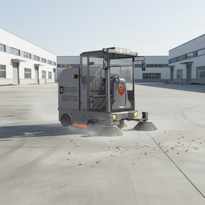 Nettoyeur de sols entièrement fermé CleanHorse M7, <span class=keywords><strong>aspirateur</strong></span> balayeuse robuste pour usage extérieur en entrepôt - Product Image 3