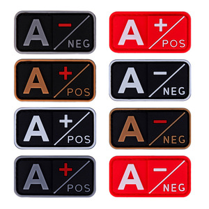 カスタム血液型USPVCラバーパッチ血液型A B AB Oポジティブタクティカル3DPVCパッチ - Product Image 4