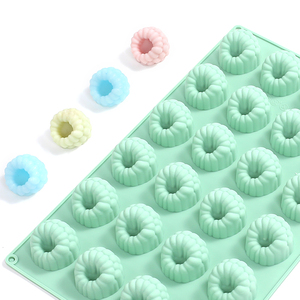 MUYULINS factory can customize 24-cavity raspberry-shaped cake decoration molds, LFGB non-stick, BPA-free <b>silicone</b> candy molds - Product Image 1