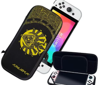 Étui de transport portable tout-en-un, étanche, fin, rigide, avec grand espace de rangement pour Nintendo Switch OLED