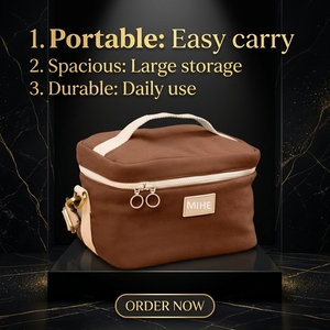 Borsa Termica Personalizzata di Grande Capacità, Elegante e Resistente in Tela, per Lavoro e Viaggi - Product Image 5