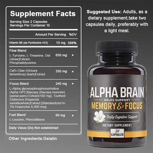 Nootropics חם תוסף מוח צמחי מרפא בוגרים עם מולטי & ביוטין עבור מיקוד משופר ובריאות המוח - Product Image 6