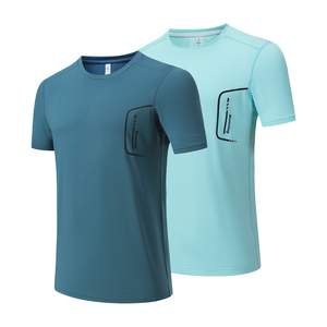 Ventes en gros de t-shirts de sport pour hommes, t-shirts de jogging, vêtements de sport à séchage rapide, t-shirts à manches courtes pour hommes - Product Image 4
