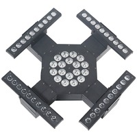 Scènes mobiles LED RGBW pour discothèques et clubs, éclairage de fête DMX 512 avec projecteurs à corps en fer, contrôlés par DMX