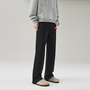 Jean en denim large taille mi-haute blanc et noir délavé style hip-hop tendance pour femme - Product Image 5