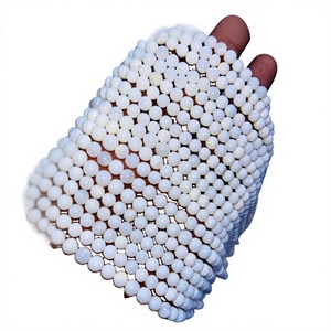 Cuentas de Piedra Lunar Blanca Natural, Cuarzo de Formas Mixtas, Sueltas para Hacer Collares y Pulseras, Cabochones Lisos de Terceros - Product Image 1