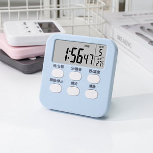 Ancient Poets Kitchen <b>Timer</b> 120 Min LCD Display With Temperature Alarm Easy Operation Rectangle Shape - Product Image 1